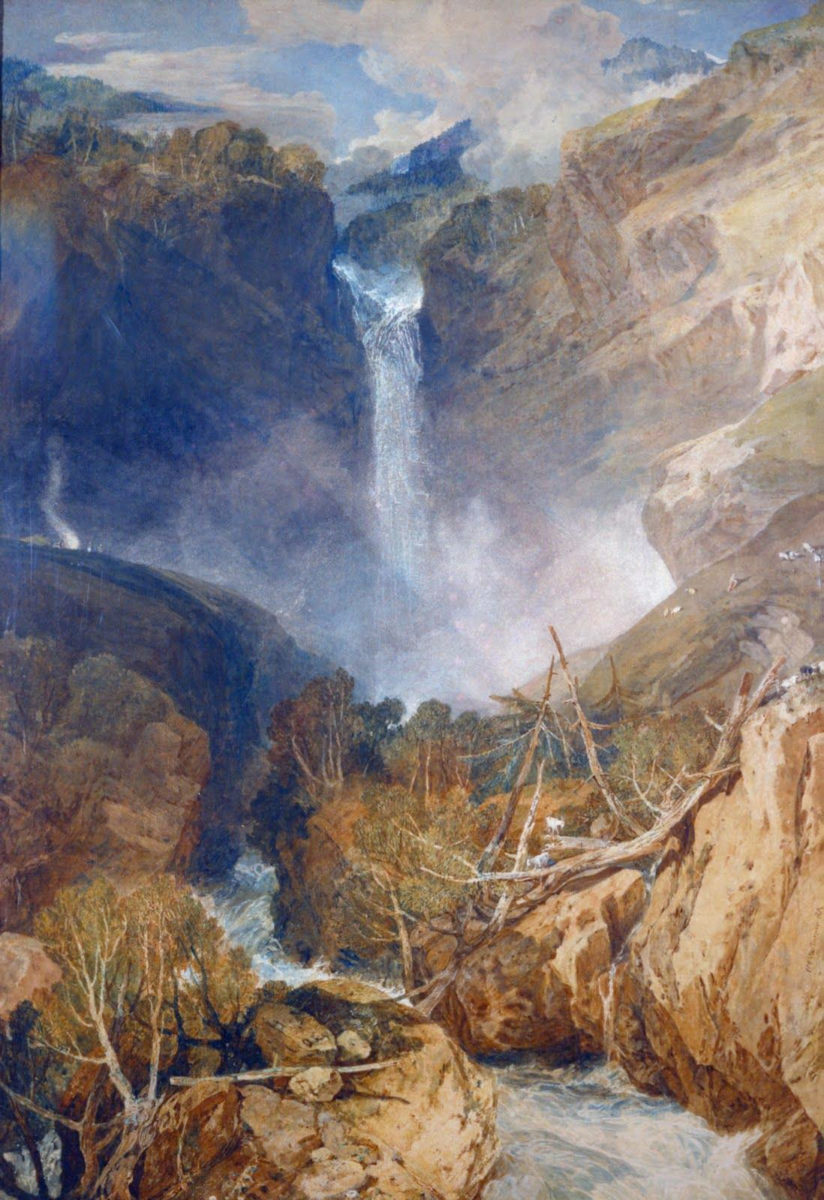 "Рейхенбахский водопад", картина Уильяма Тёрнера