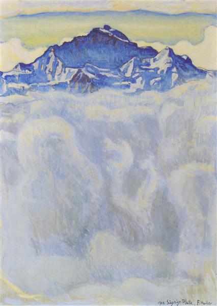 "Юнгфрау над туманом", картина Фердинанда Ходлера