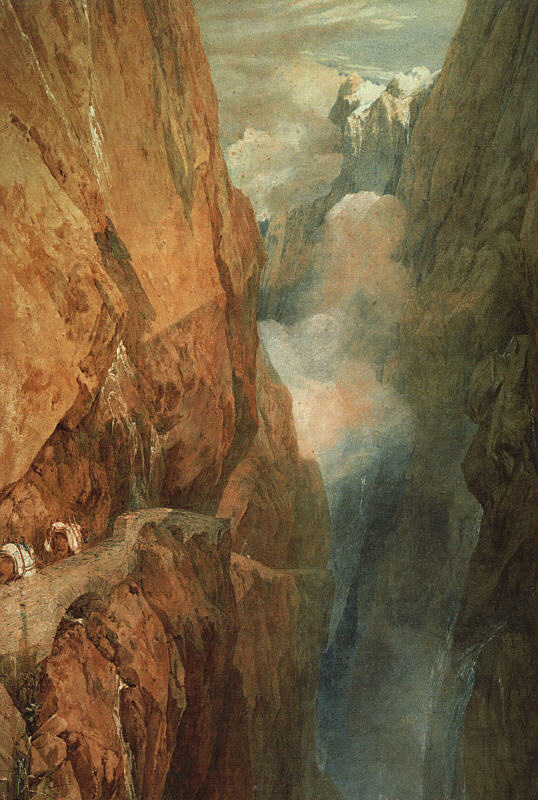 "Перевал Сен-Готард", картина Уильяма Тёрнера